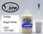 Preview: Dodge, Bright White, GW7 / DT1655: 20ml Lackstift, von ATW Autoteile West.